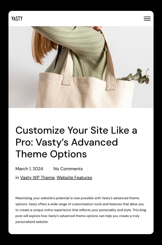 Vasty Multipurpose WP theme - A Digital Canvas by Greatives
