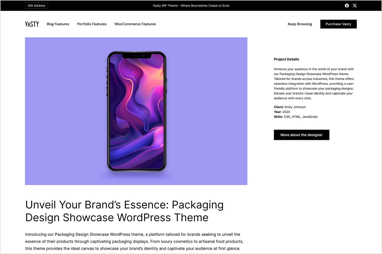 Vasty Multipurpose WP theme - A Digital Canvas by Greatives